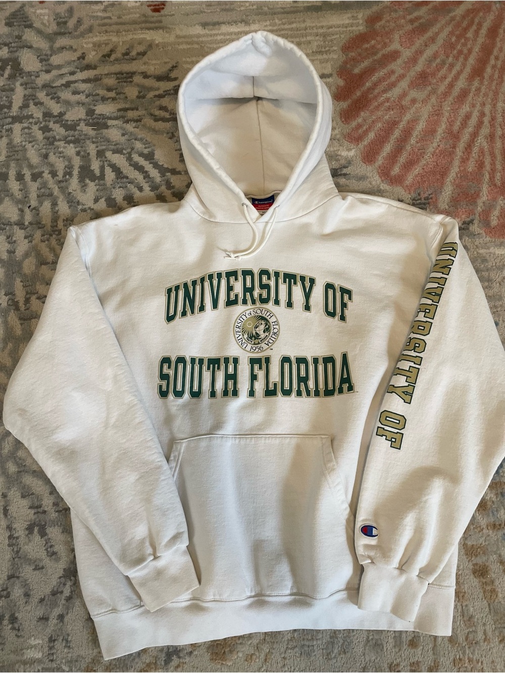 Champion University of South Florida Hoodie Mens XL White